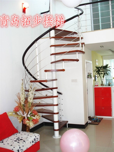 钢木楼梯-旋梯